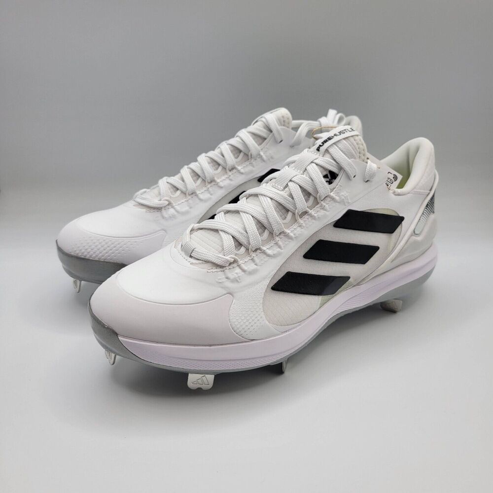 Adidas Purehustle 2 Elite Womens 9 White Softball Metal Cleats FY4393 Fast Pitch